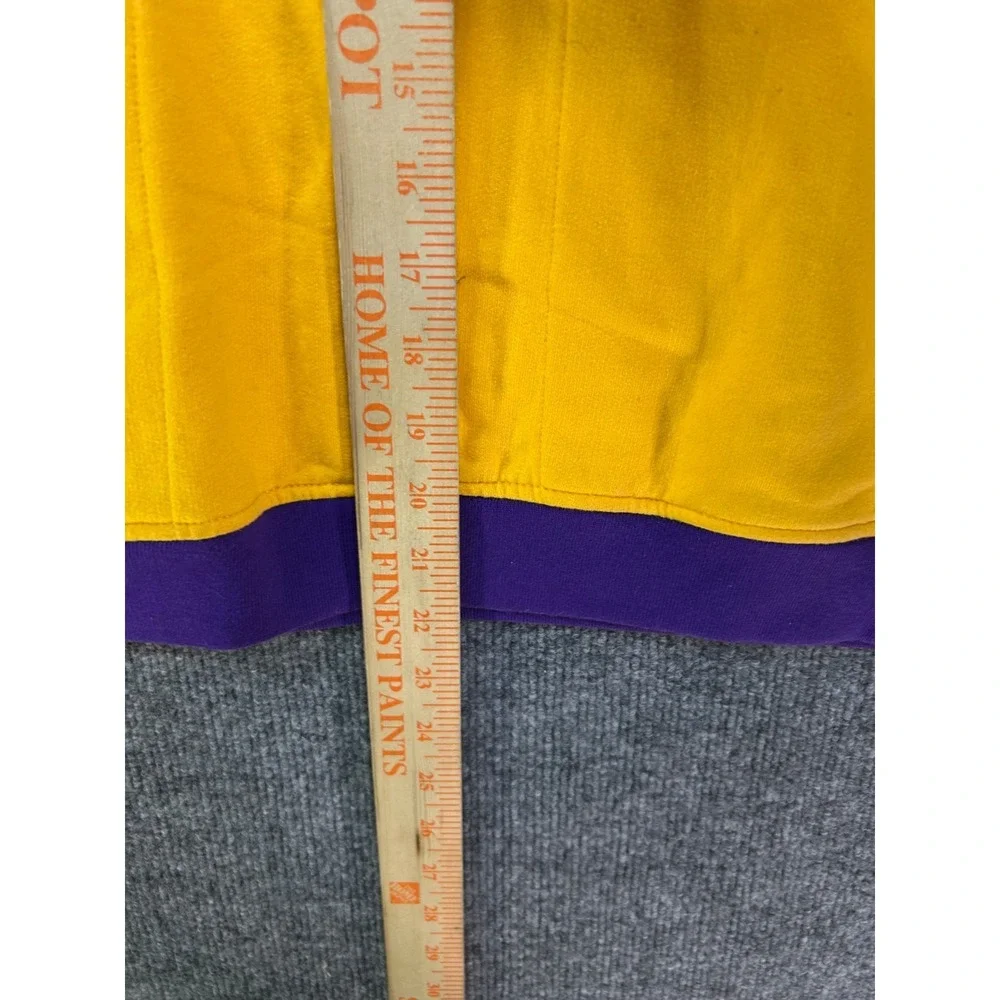 Los Angeles Lakers Adidas Hoodie Boys Yellow Basketball Sweatshirt - Medium